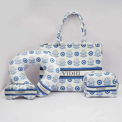 Personalised Evil Eye Printed Box Bag Combo Gift Set